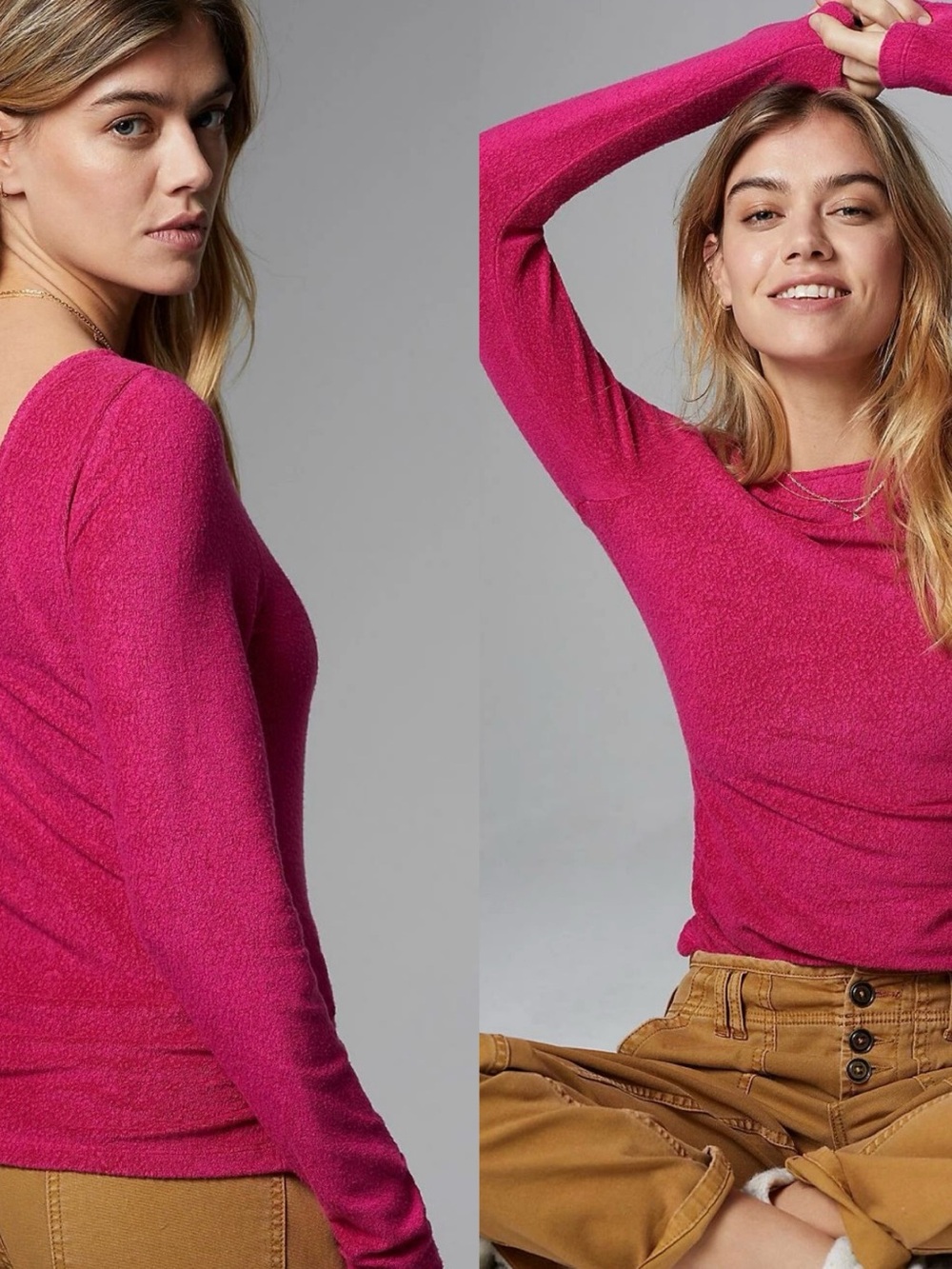 NWT $58 Anthropologie x SaturdaySunday Pink Rhea Boat-Neck Pullover Top XS
